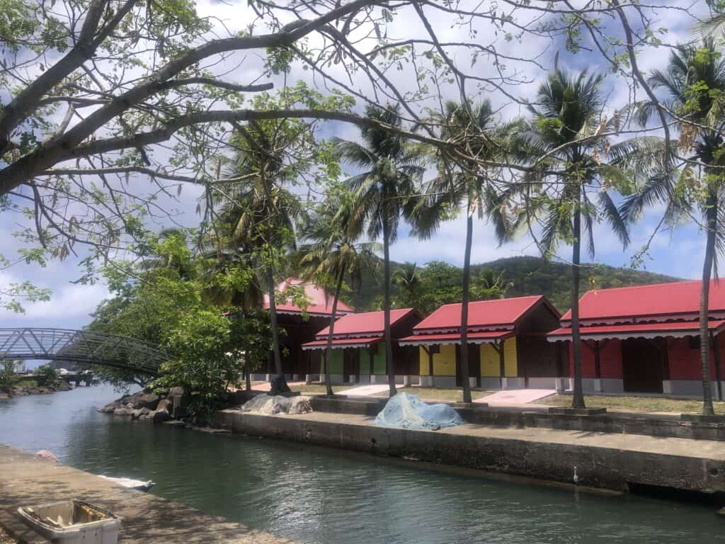 River into harbor in Deshaies