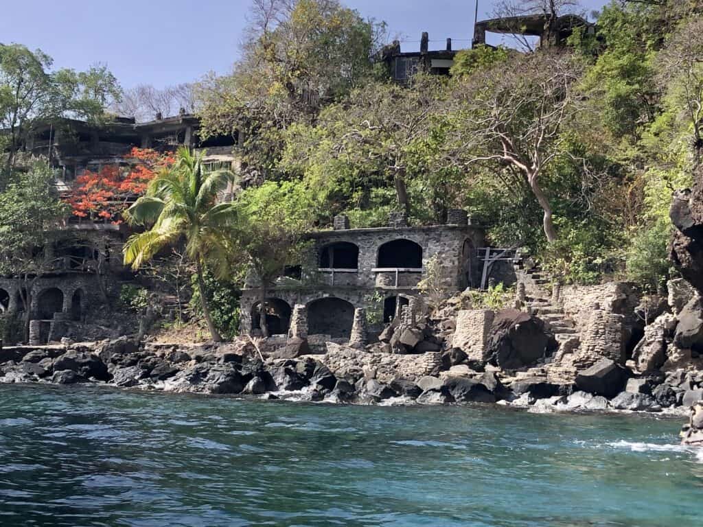 Moonhole House on the shoreline in Bequia.