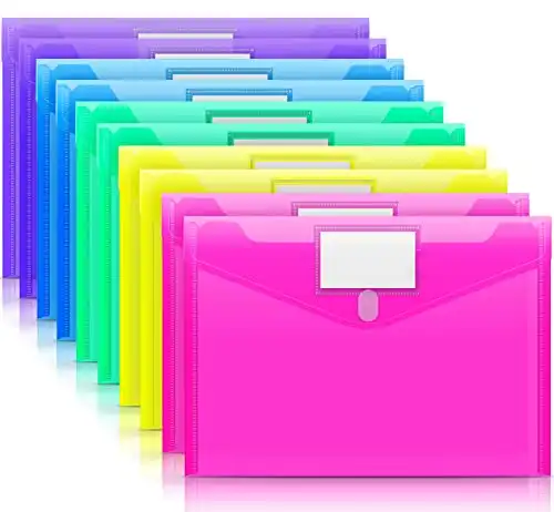 Sooez 10 Pack Plastic Envelopes